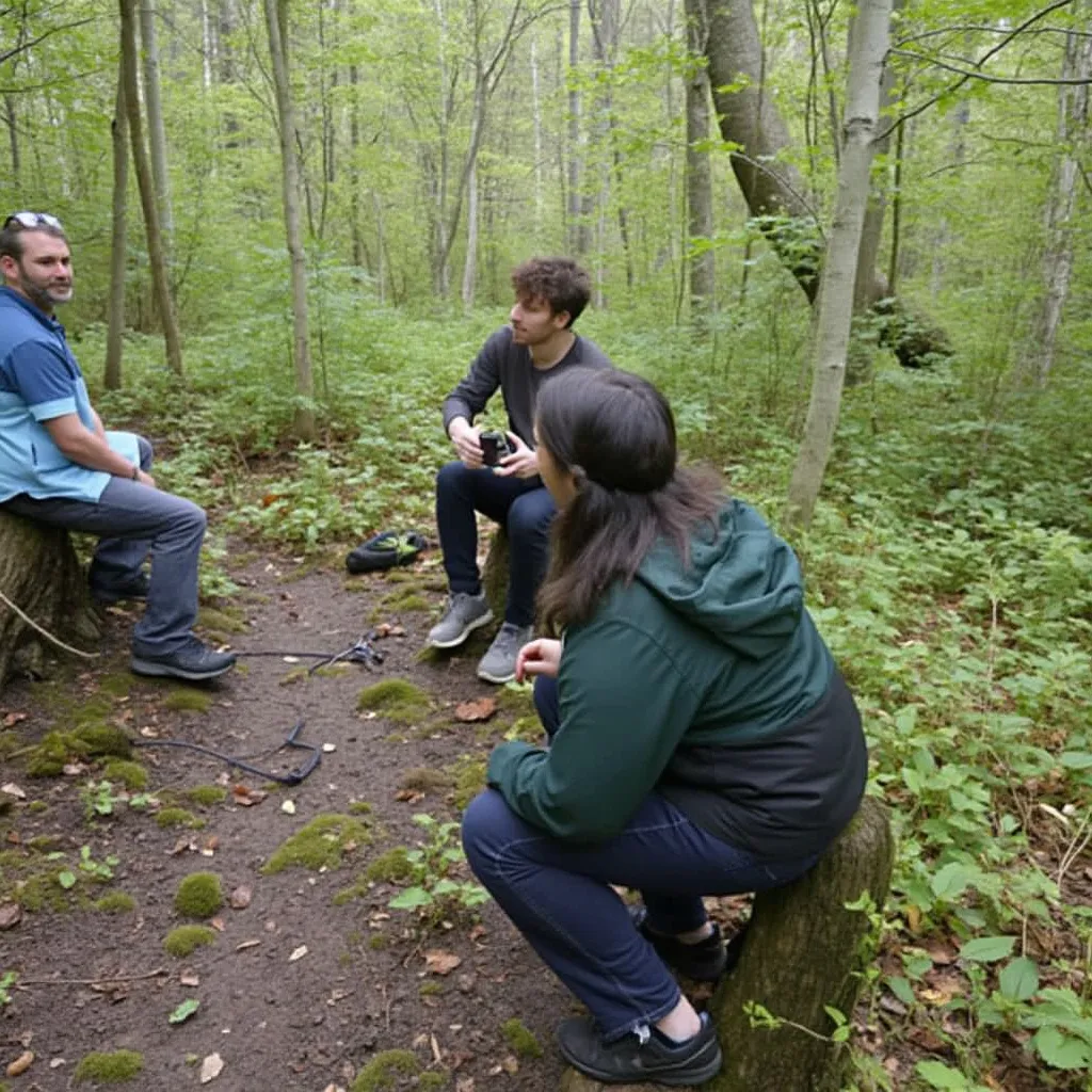 Séance de coaching en plein air